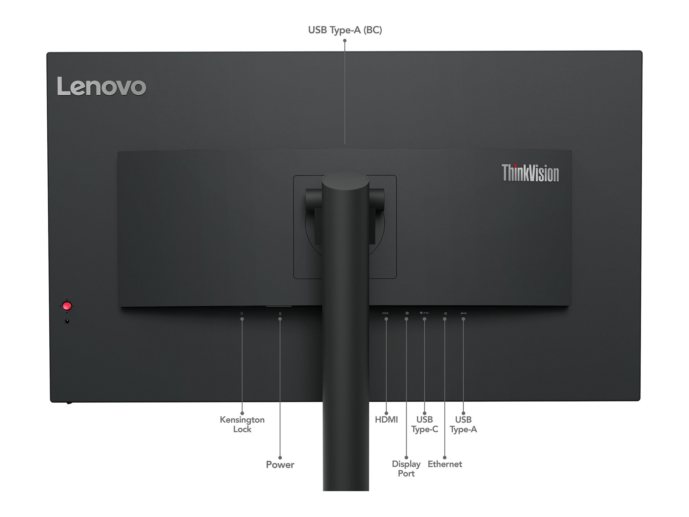 Lenovo ThinkVision T32h-30 - LED-Monitor - 80 cm (31.5")2560 x 1440 WQHD @ 60 Hz - IPS - 350 cd/m² - 1000:1 - 4 ms - HDMI - DisplayPort - USB-C - Raven Black