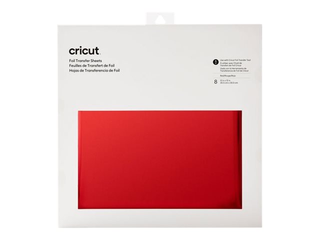 Cricut Folientransfer-Bogen - 30.5 x 30.5 cm8 Blätter - Rot