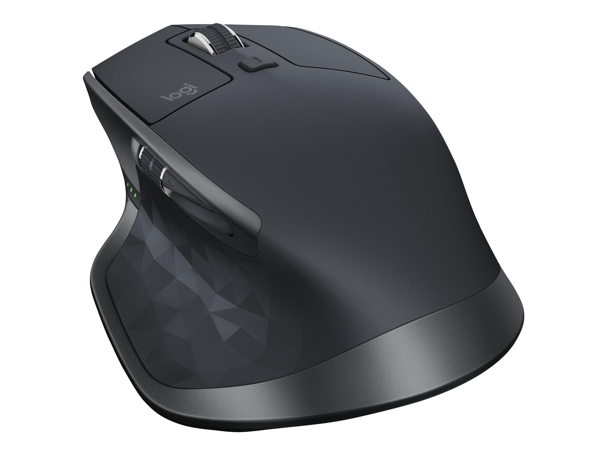Logitech MX Master 2S - Bluetooth Edition - Mausergonomisch - Laser - 7 Tasten - kabellos - 2.4 GHz - Bluetooth - USB Logitech Unifying Empfänger - Graphite