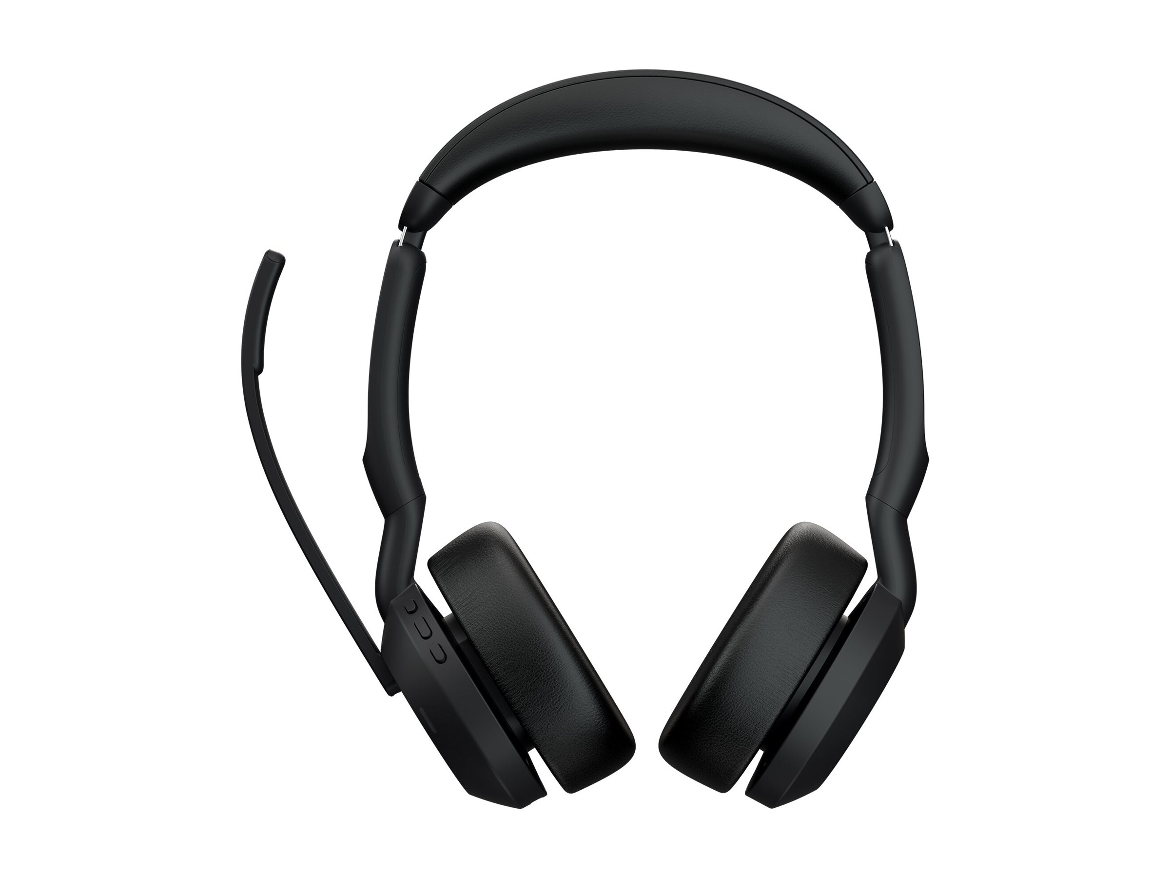 Jabra Evolve2 55 UC Stereo - Headset - On-EarBluetooth - kabellos - aktive Rauschunterdrückung - USB-A - Schwarz - Optimiert für UC