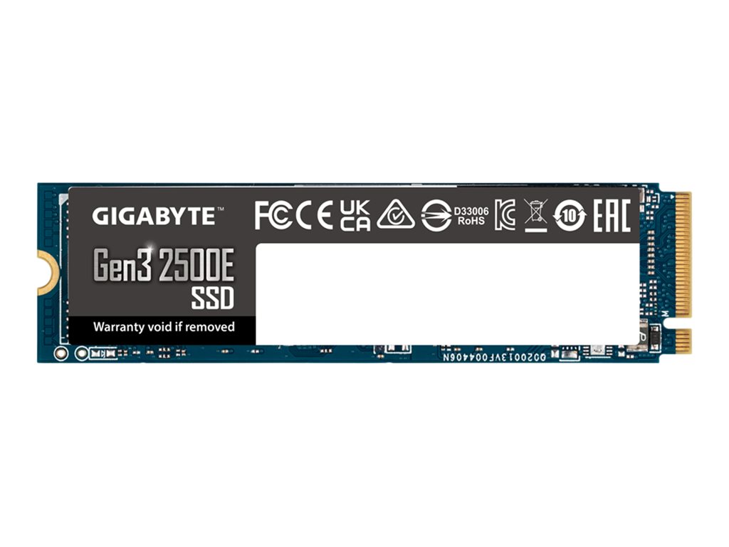 Gigabyte Gen3 2500E - SSD - 1 TB - intern - M.2 2280 - PCIe 3.0 x4 (NVMe)Gen3 2500E - SSD - 1 TB - intern - M.2  2280 - PCIe 3.0 x4 (NVMe)