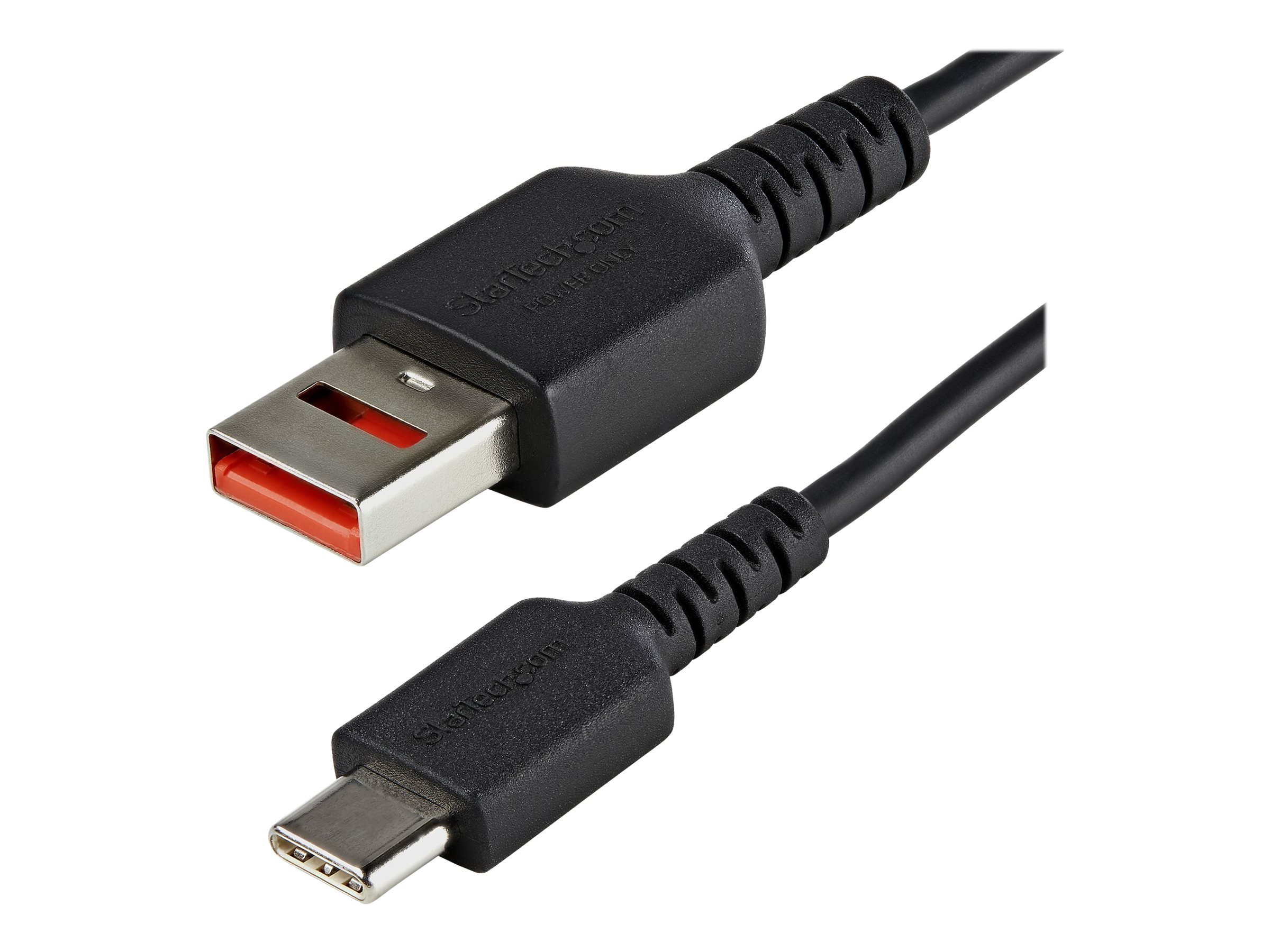 StarTech.com StarTech 3ft (1m) Secure Charging Cable, USB-A to USB-C Data Blocker Charge-Only Cable, No-Data Power-Only Charger Cable for Phone/Tablet, Data Blocking USB Protector Adapter Cable - 5V a