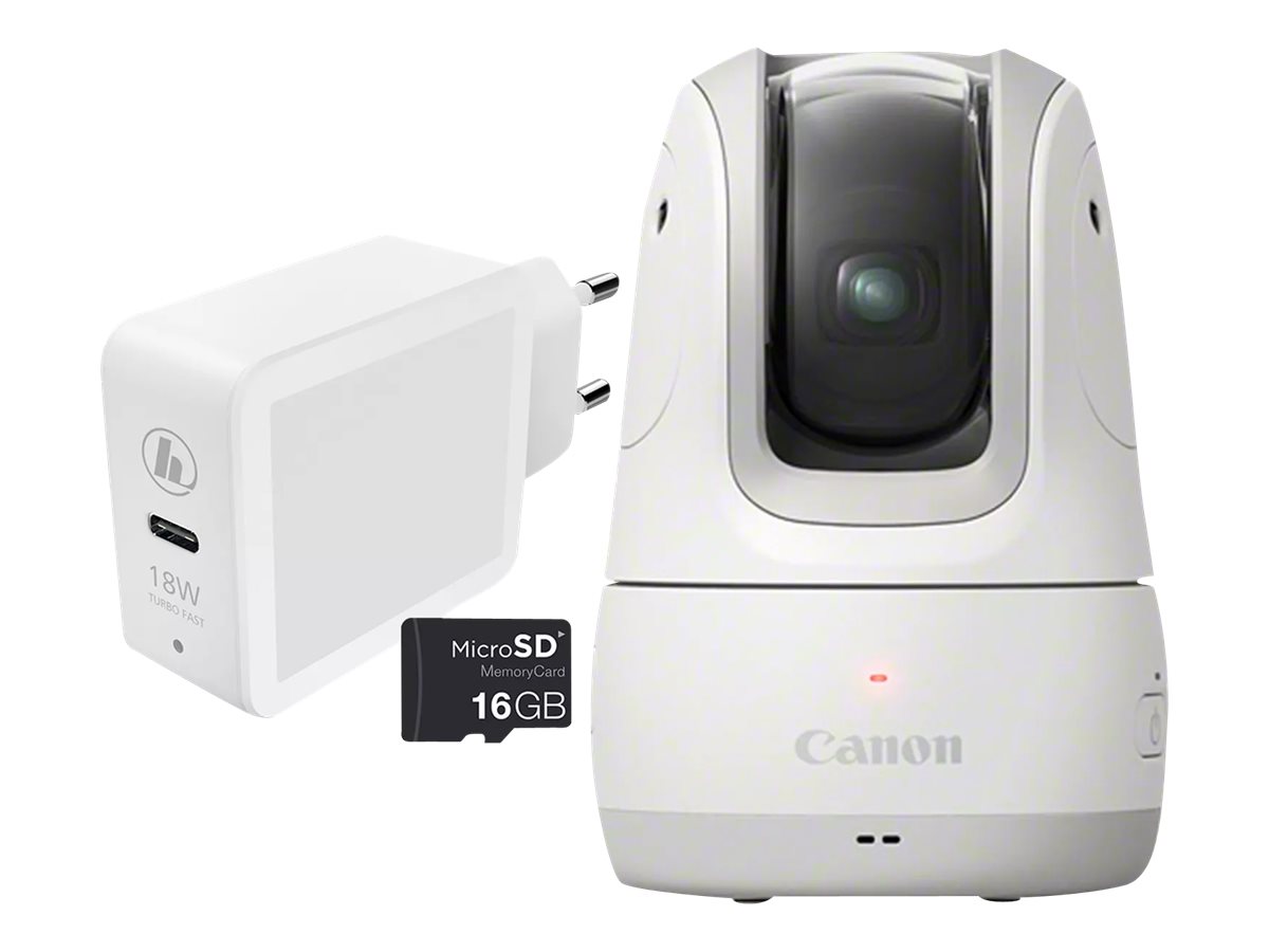 Canon PowerShot PX - Essential Kit - Smart-Kamera11.7 MPix - 1080p / 60 BpS - 0.3x optischer Zoom - Wi-Fi - Bluetooth - weiß