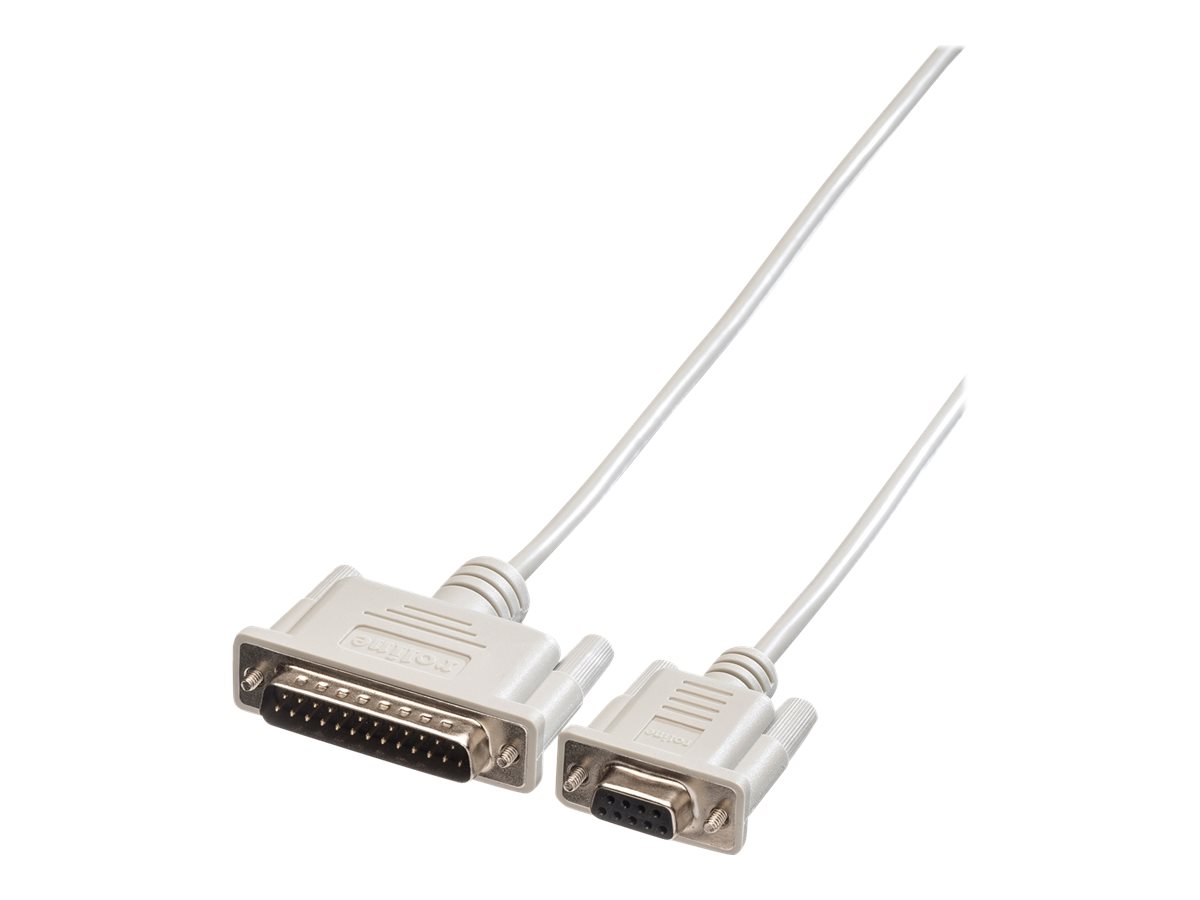 ROLINE Kabel seriell - DB-9 (W) zu DB-25 (M)1.8 m