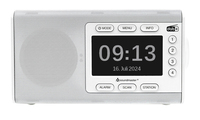 Soundmaster DAB900WE, Tragbar, Analog & Digital, DAB+, FM, 5 W, LCD, 10,9 cm (4.3")DAB+/FM-RDS-Radio - 4.3"-Display - USB-C - BT - 3.5 mm - 1 x 5 W RMS - DC 12 V/1 A - 25 x 14.2 x 13.5 cm - Weiß