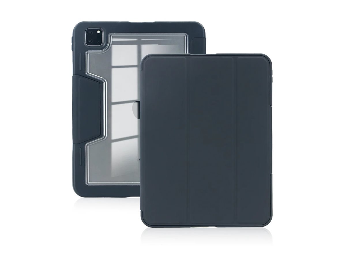 DEQSTER RT2 - Flip-Hülle für Tablet - widerstandsfähig - Polyurethan, Polycarbonat - Schwarz - für Apple 13-inch iPad Pro (M4)Rugged Case iPad Pro 13" - 288 x 229 x 12.7 mm - 430.6g - Schwarz