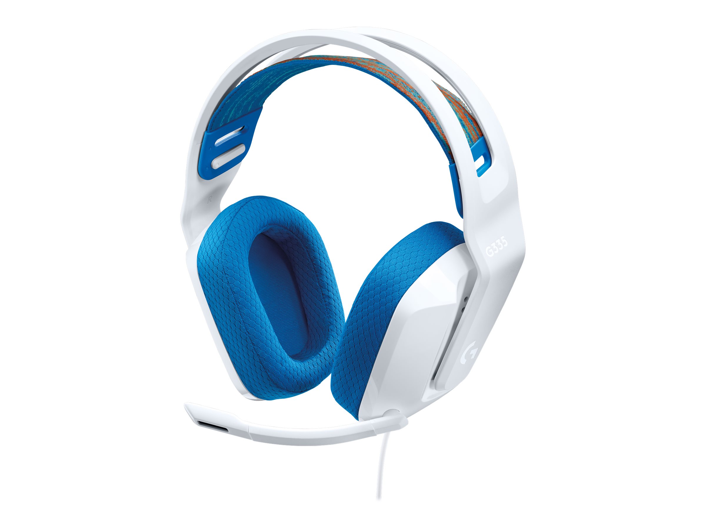 Logitech G G335 Wired Gaming Headset - Headsetohrumschließend - kabelgebunden - 3,5 mm Stecker - weiß - Discord-zertifiziert