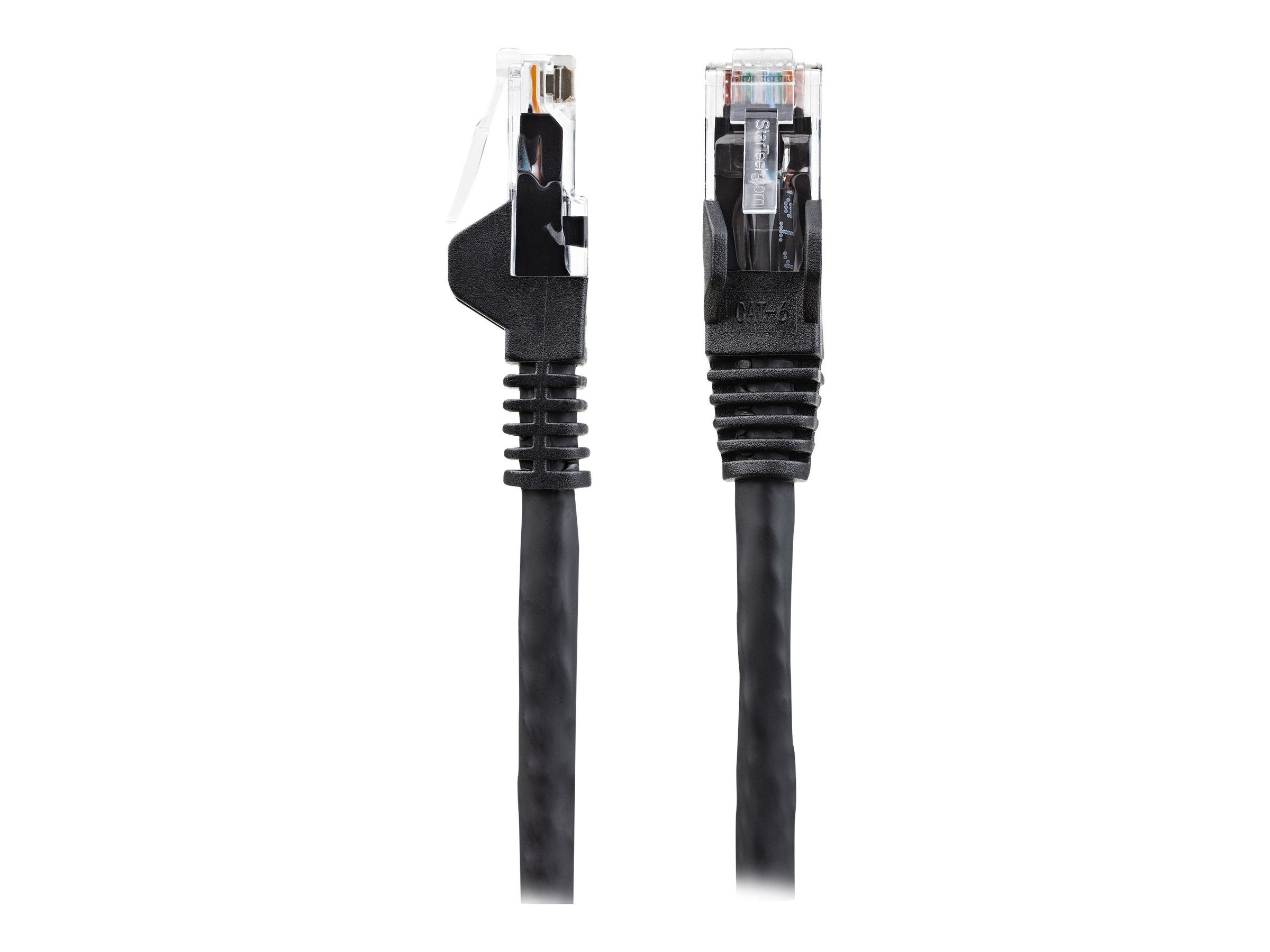 StarTech.com 1m Netzwerkkabel CAT6 - LSZH (Low Smoke Zero Halogen)10 Gigabit 650MHz 100W PoE RJ45 10GbE UTP Lan Kabel - Schwarz - CAT 6 - ETL Zertifizierung - 24AWG (N6LPATCH1MBK) - Patch-Kabel - RJ-4