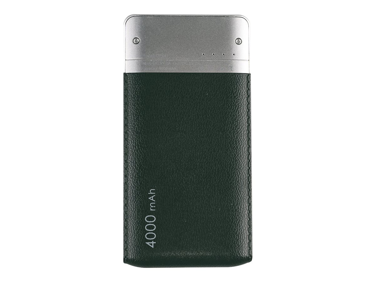 RealPower PB-4000 Fashion - Powerbank - 4000 mAh - 2 A (USB)Schwarz