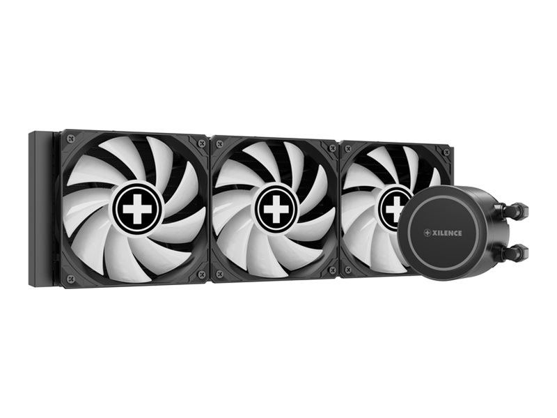 Xilence LQ360G.ARGB - Prozessor-Flüssigkeitskühlsystem - (für: LGA1156, LGA1155, LGA1150, LGA1151, AM4, LGA1200, LGA1700, AM5, LGA1851)Kupfer - 120 mm - Schwarz