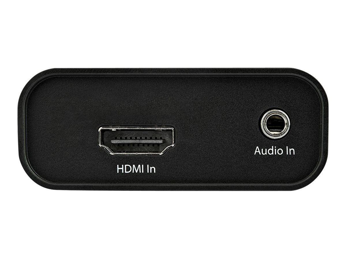 StarTech.com HDMI auf USB-C Video Capture GerätUVC HDMI Rekorder - Plug-and-Play - Mac und Windows - 1080p - Videoaufnahmeadapter - USB 3.0 - Schwarz - Silber - TAA-konform