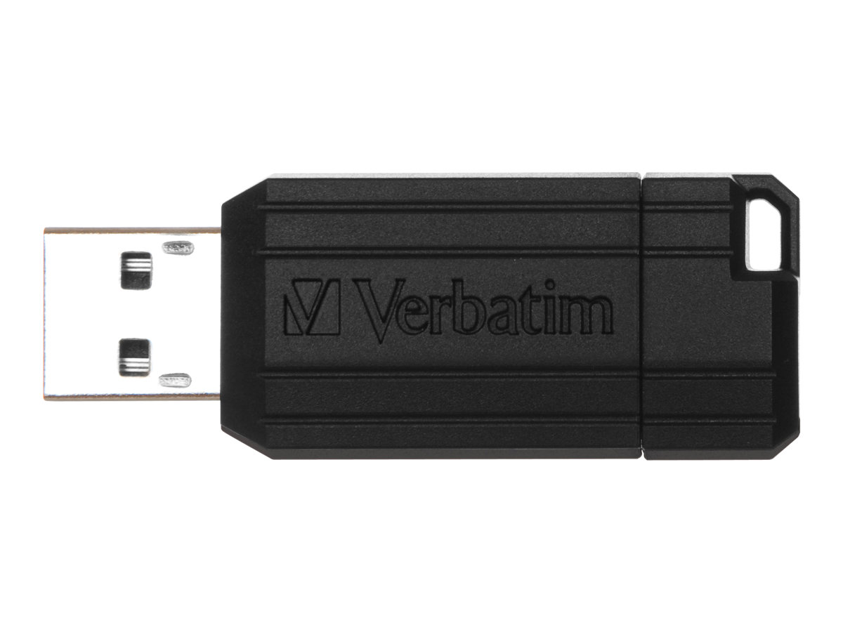 Verbatim PinStripe USB Drive - USB-Flash-Laufwerk64 GB - USB 2.0 - Schwarz