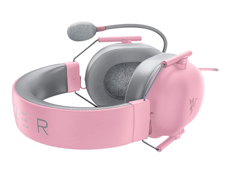 Razer BlackShark V2 X - Headset - ohrumschließendkabelgebunden - 3,5 mm Stecker - Geräuschisolierung - Quartz