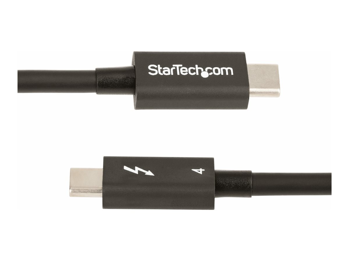 StarTech.com StarTech 50cm Thunderbolt 4 Kabel, 40Gbit/s, 100W, Intel-zertifiziert - Thunderbolt-Kabel - Thunderbolt 4 (M)zu Thunderbolt 4 (M) - USB4/Thunderbolt 3/USB 3.2/USB Type-C/DisplayPort - 50