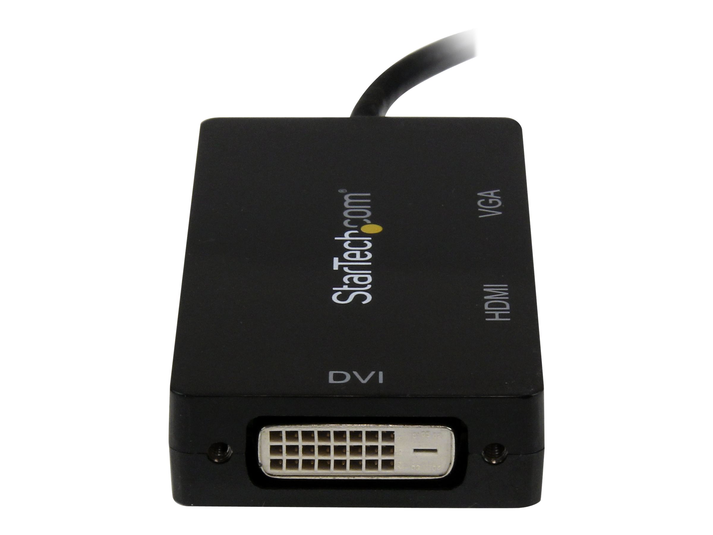 StarTech.com Startech 3 in 1 Mini DisplayPort Adapter - 1080p - Mini DP / Thunderbolt to HDMI / VGA / DVI Splitter for Your Monitor (MDP2VGDVHD)Videoadapter - Mini DisplayPort männlich zu HD-15 (VGA)