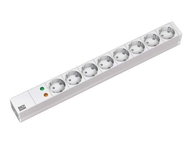 Bachmann Secomp - Überspannungsschutz (Rack - einbaufähig) - Ausgangsanschlüsse: 8 - 1U - 48.3 cm (19")