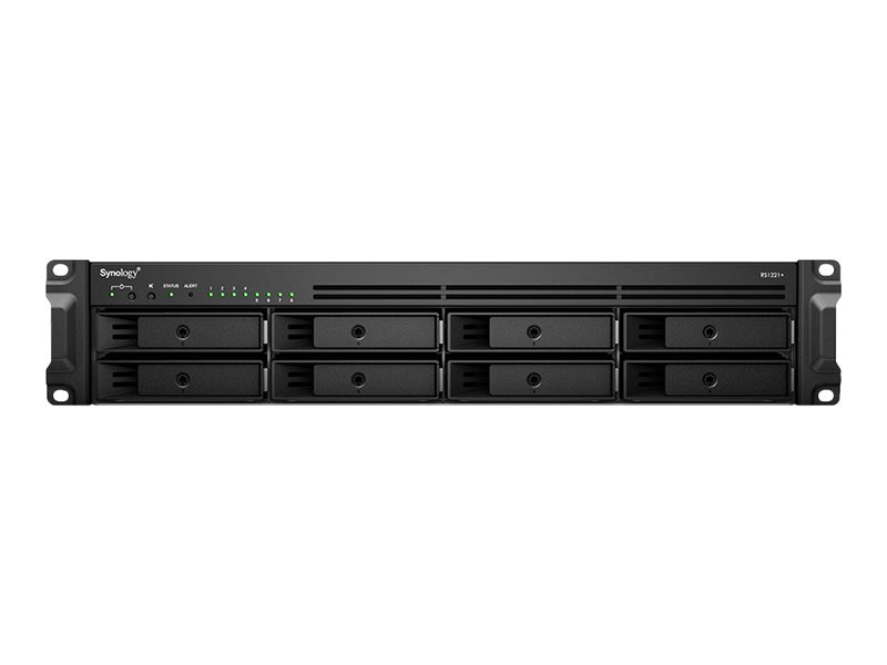Synology RackStation RS1221RP+ - NAS-Server8 Schächte - Rack - einbaufähig - SATA 6Gb/s - RAID 0 - 1 - 5 - 6 - 10 - JBOD - 5 Hot Spare - 6 Hot Spare - 10-Hot-Spare - 1 Hot-Spare - RAM 4 GB - Gigabit E