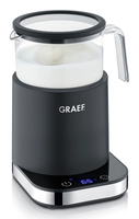 Graef MS902, Automatic milk frother/warmer, Schwarz, Glas, 200 ml, 400 ml, Heiß & Kalt