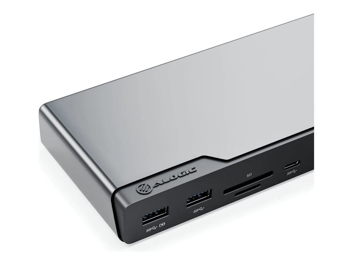 Alogic DV4 - Dockingstation - für Laptop - USB-C/ USB-A - 3 x HDMI - DP - 1GbE