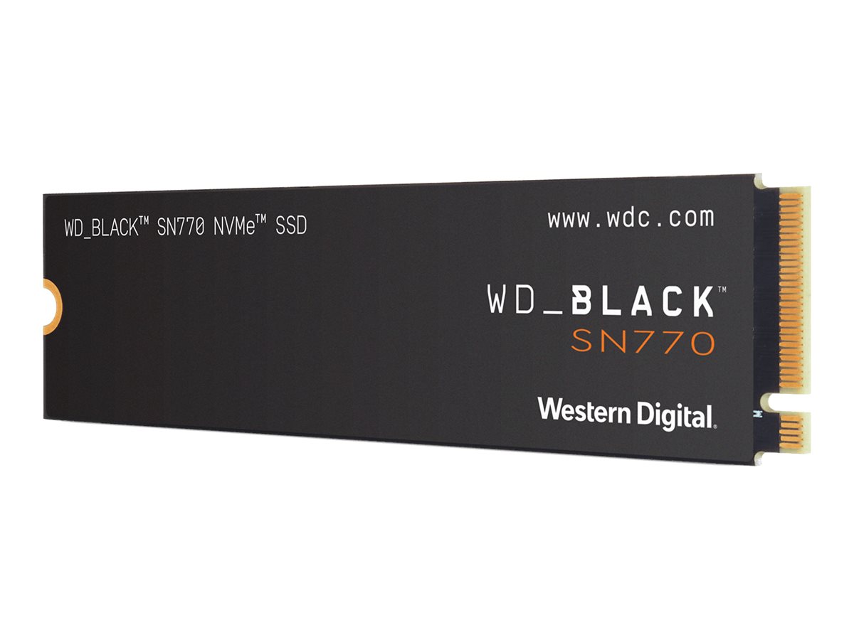 WD_BLACK SN770 WDS100T3X0E - SSD - 1 TB - intern - M.2 2280 - PCIe 4.0 x4 (NVMe)Kapazität - 2280-Formfaktor - 3D-NAND-TLC-Flash - Sandisk-Controller - 5.150/4.900 MB/s Lesen/Schreiben - 600 TBW