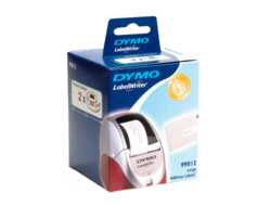 Dymo LabelWriter - Papier - permanenter Klebstoff - weiß - 36 x 89 mm 520 Etikett(en) (2 Rolle(n)x 260 Adressetiketten - für DYMO LabelWriter 310 - 315 - 320 - 330 - 400 - 450 - 4XL - SE450 - Wireless