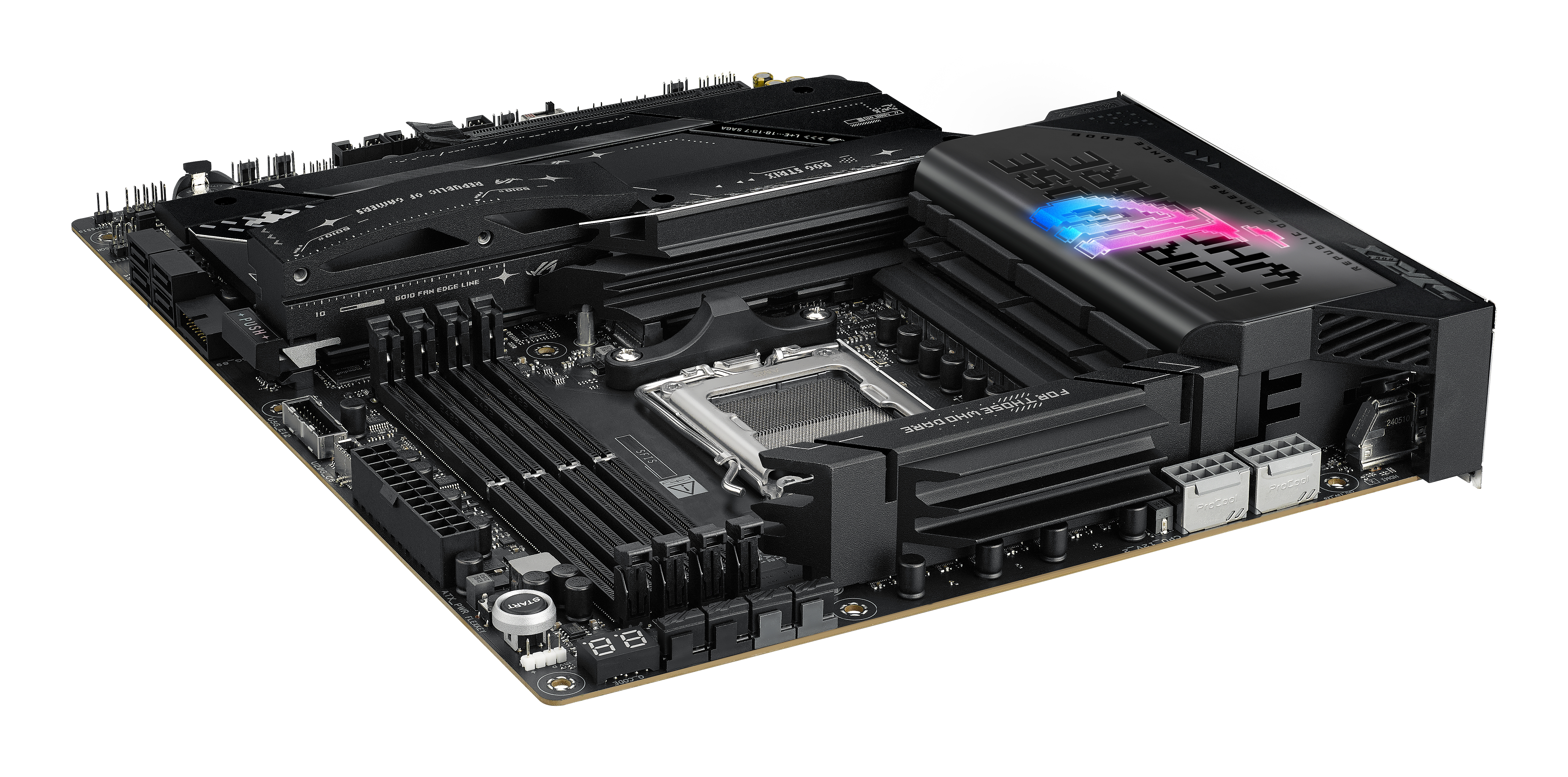 ASUS ROG STRIX X870E-E GAMING WIFI - Motherboard - ATX - Socket AM5 - AMD X870E Chipsatz - USB4, USB-C 3.2 Gen 2x2, USB-C 3.2 Gen2, USB 3.2 Gen 2, USB 3.2 Gen 1 - Wi-Fi 7, 5 Gigabit Ethernet, Bluetoot