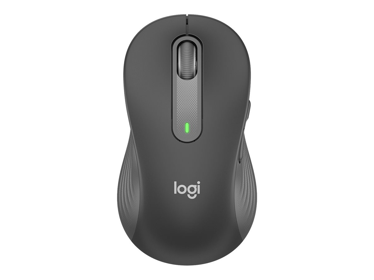 Logitech Signature M650 L LEFT - Maus - großeGröße - Für Linkshänder - optisch - 5 Tasten - kabellos - 2.4 GHz - Bluetooth - Logitech Logi Bolt USB-Empfänger - Graphite