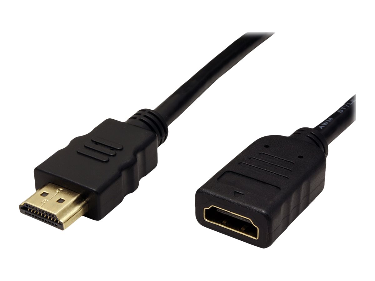 VALUE Secomp VALUE HDMI High Speed Cable with EthernetHDMI-Verlängerungskabel mit Ethernet - HDMI weiblich zu HDMI männlich - 5 m - abgeschirmt - Schwarz