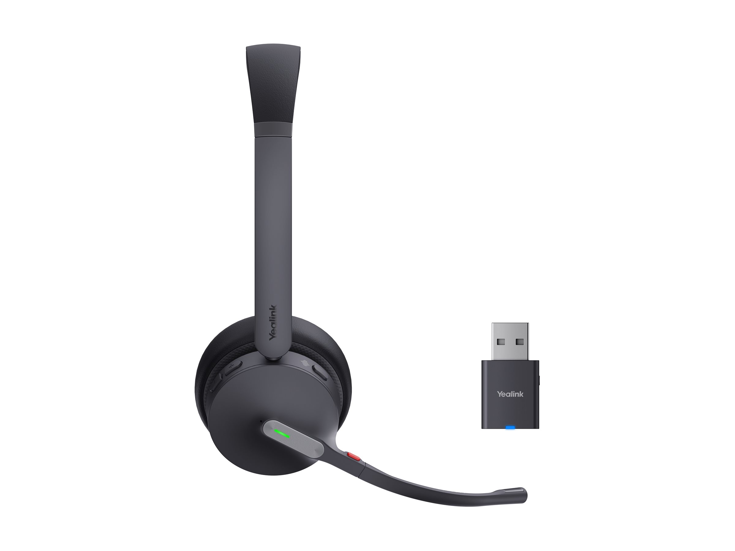 Yealink WH64 Hybrid Dual UC, Kabellos, 20 - 20000 Hz, Büro/Callcenter, 331 g, Kopfhörer, SchwarzMono - Rausch-Unterdrückung - Kabellos - Bluetooth - 331 g