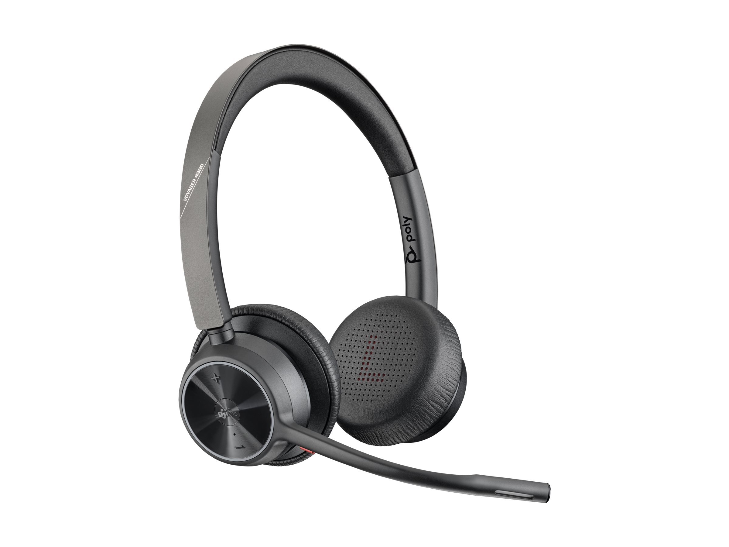 Poly HP Poly Voyager 4320-M - Headset - On-Ear - Bluetoothkabellos - kabelgebunden - USB-A über Bluetooth-Adapter - USB-A - Schwarz - Zertifiziert für Microsoft Teams - Zoom-zertifiziert