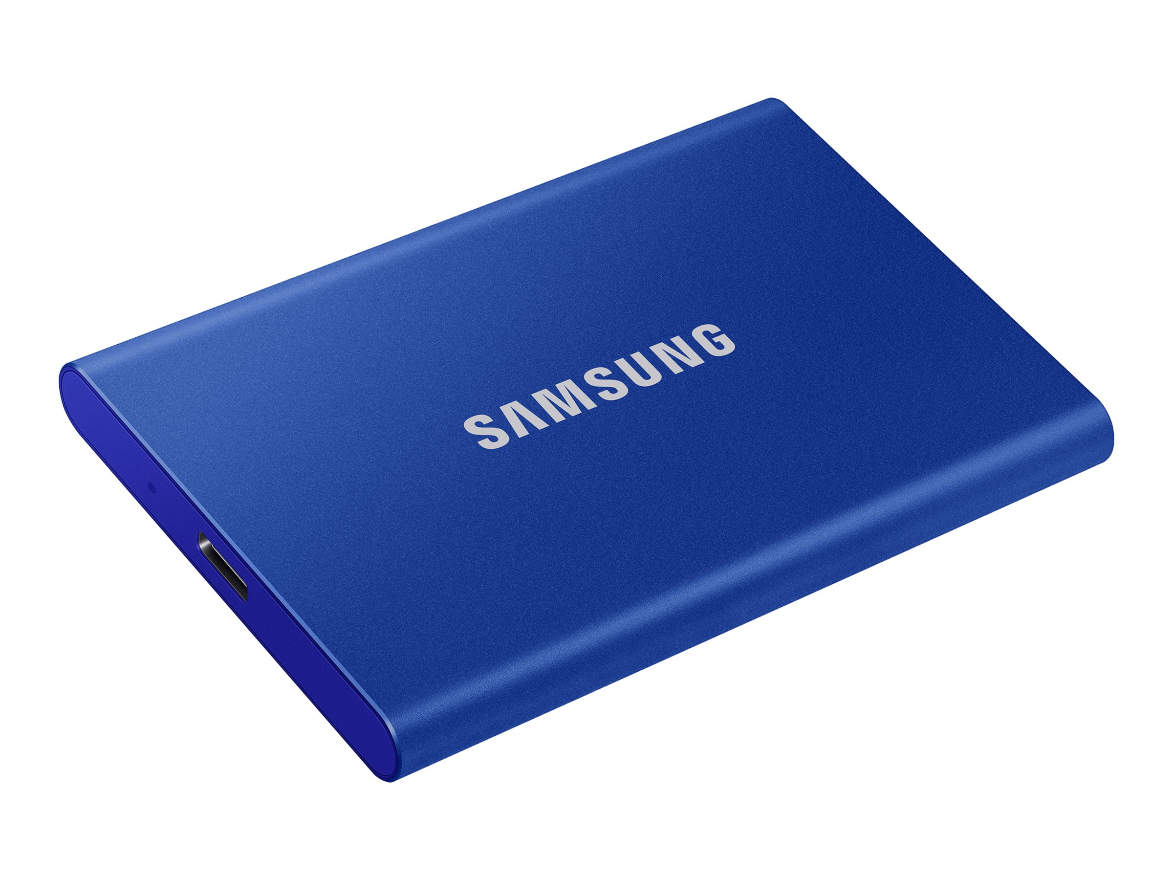 Samsung T7 MU-PC1T0H - SSD - verschlüsselt - 1 TB - extern (tragbar)USB 3.2 Gen 2 (USB-C Steckverbinder) - 256-Bit-AES - Indigo-Blau