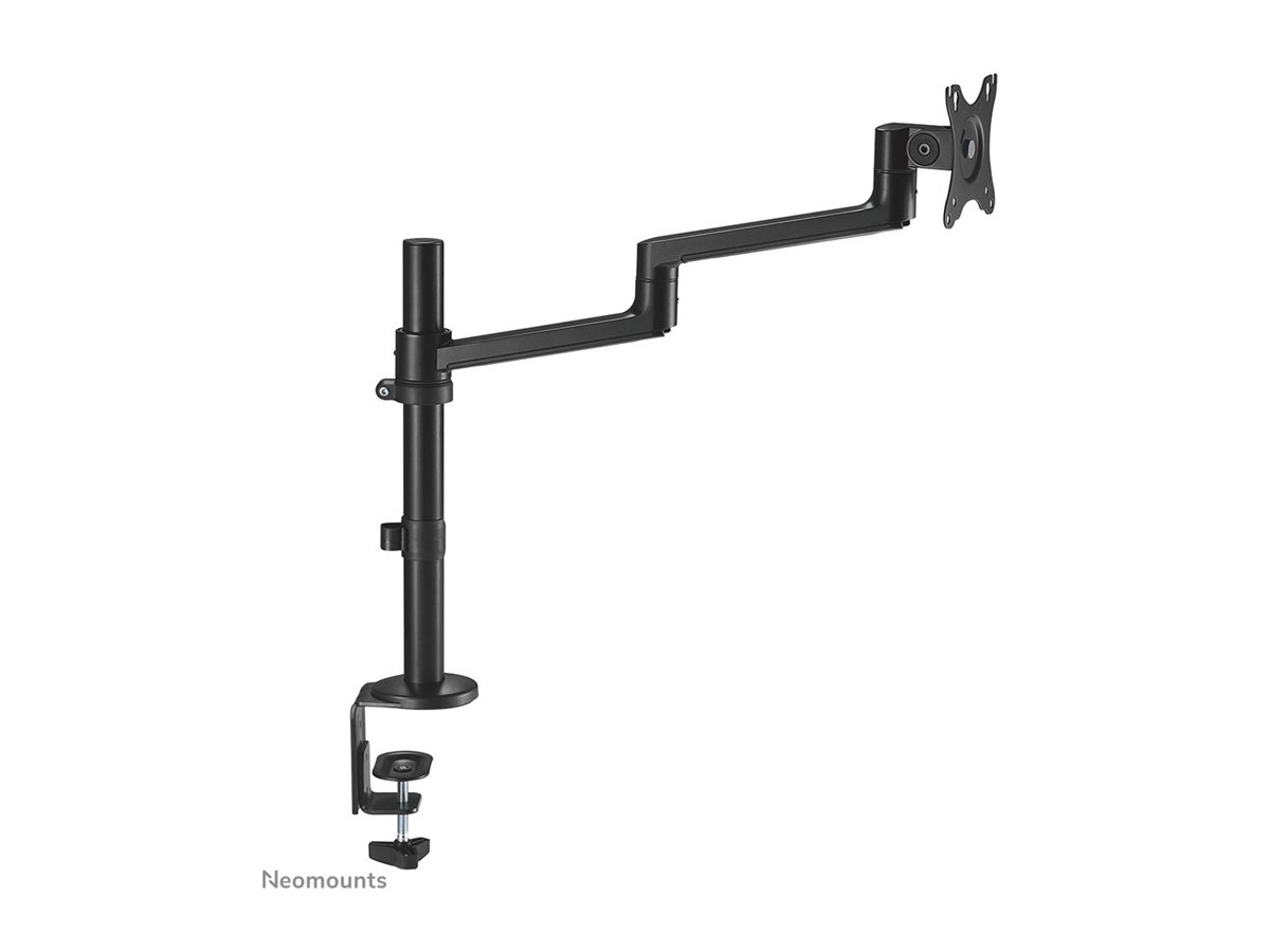 Neomounts DS60-425BL1 - Befestigungskit (Spannbefestigung für Tisch, Tisch-Kabeldurchführung, VESA Adapterplatte, Monitorarm)vollbeweglicher einstellbarer Arm - für LCD-Display - Stahl - Schwarz - Bil