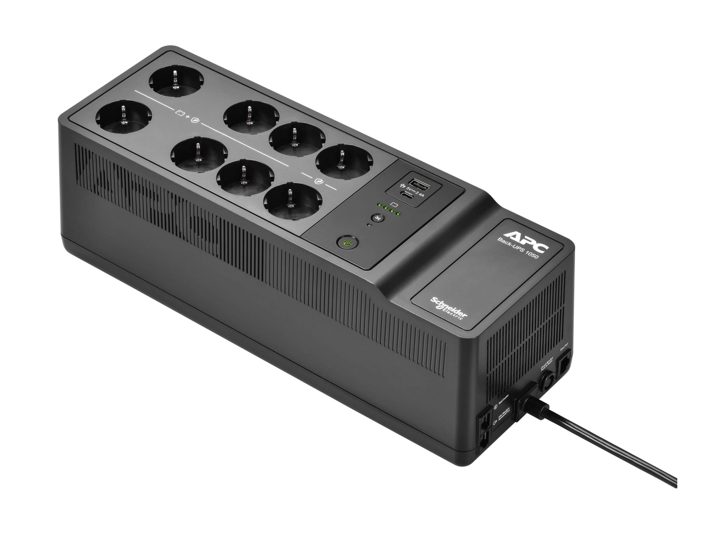 APC Back-UPS - USV (Wandmontage / Aufputzmontage)Wechselstrom 230 V - 600 Watt - 1050 VA - Ausgangsanschlüsse: 10