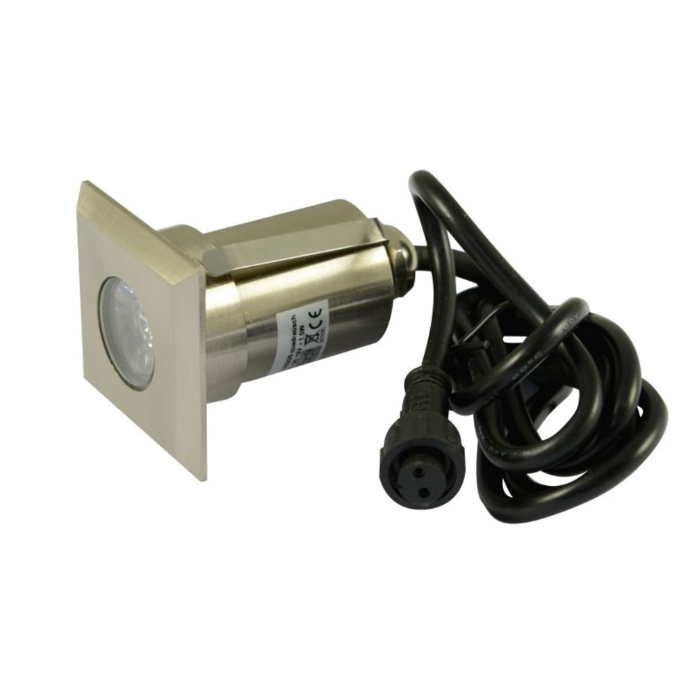 Synergy 21 S21-LED-L00040, Bodenbeleuchtung für den Außenbereich, Silber, Edelstahl, IP67, Transparent, 1 Glühbirne(n)Bodeneinbaustrahler ARGOS quadratisch in-G-C IP67 cw
