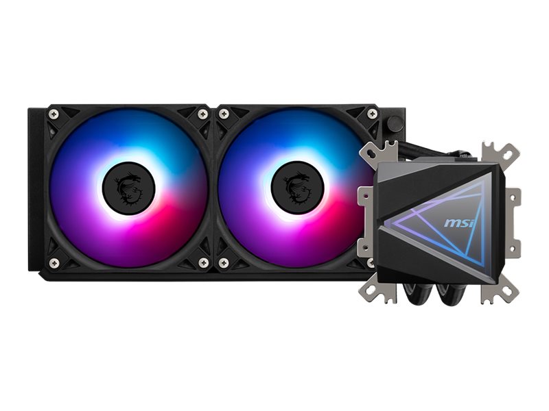MSI MAG CORELIQUID I240 - Prozessor-Flüssigkeitskühlsystem - Kühlergröße: 240 mm - (für: LGA1150, LGA1151, LGA1155, LGA1156, LGA1200, LGA1700, AM4, AM5)Kupfer - 120 mm