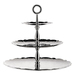 Alessi MW52/3 Dressed for X-Mas Etagere aus Edelstahl mit Reliefdekor Stahl