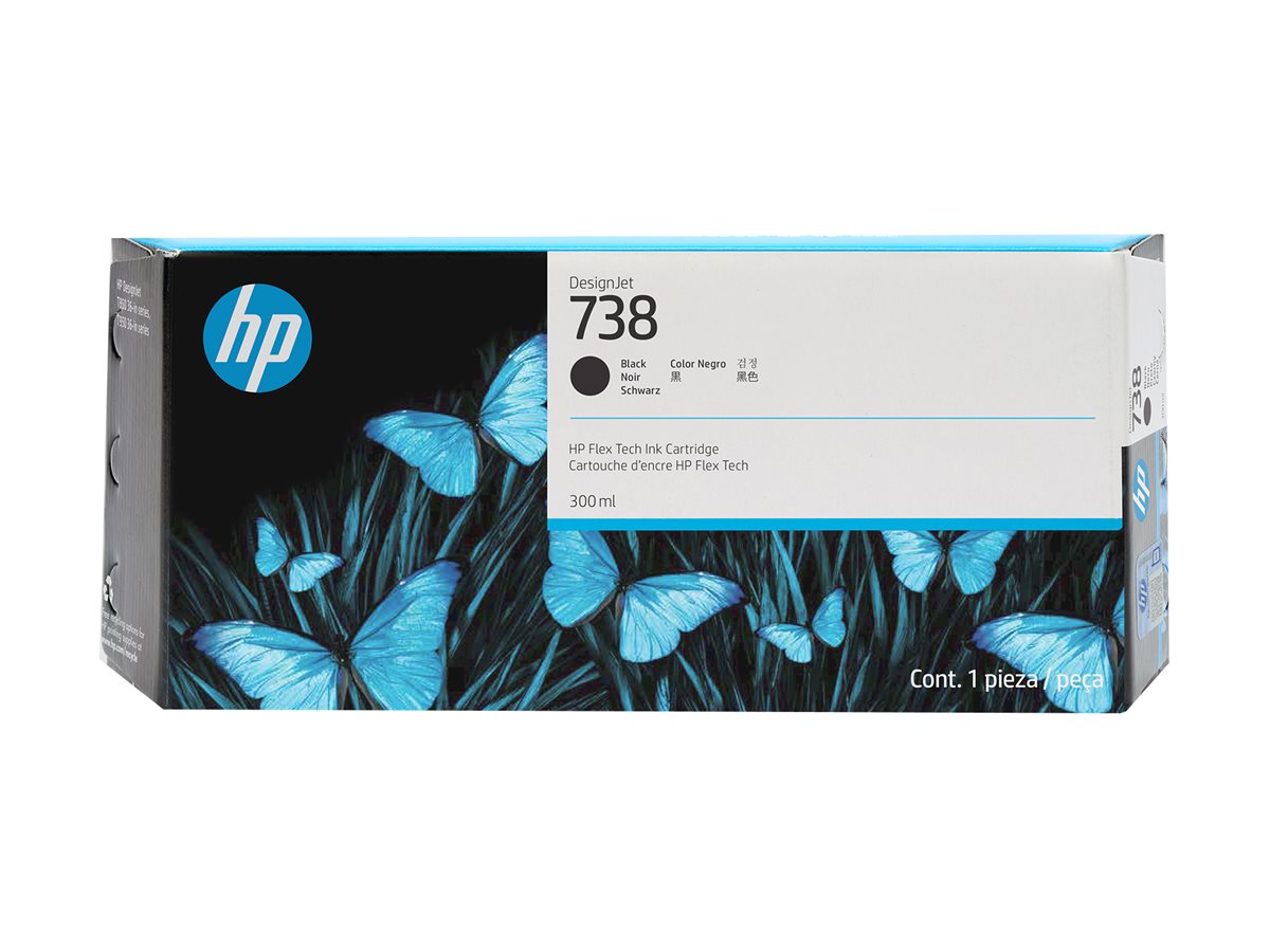 HP 738 - 300 ml - Schwarz - original - DesignJetTintenpatrone - für DesignJet T950 - XT950