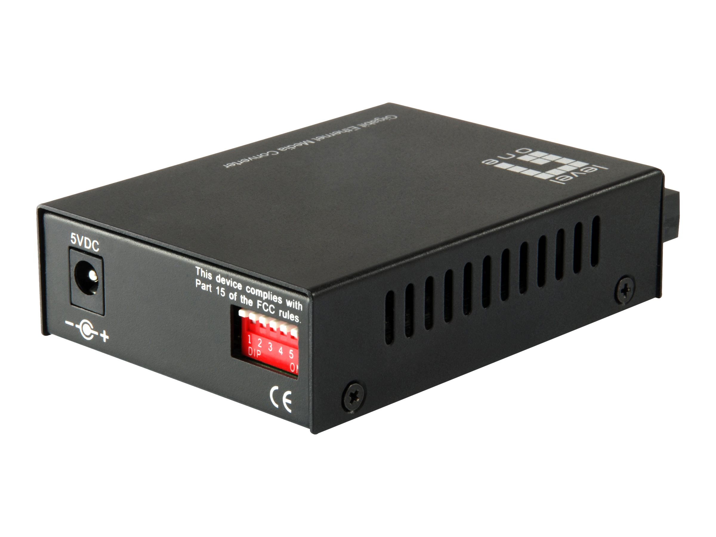 LevelOne GVT-2002 - Medienkonverter - GigE10Base-T - 1000Base-SX - 100Base-TX - 1000Base-T - RJ-45 / SC multi-mode - bis zu 20 km - 1310 nm