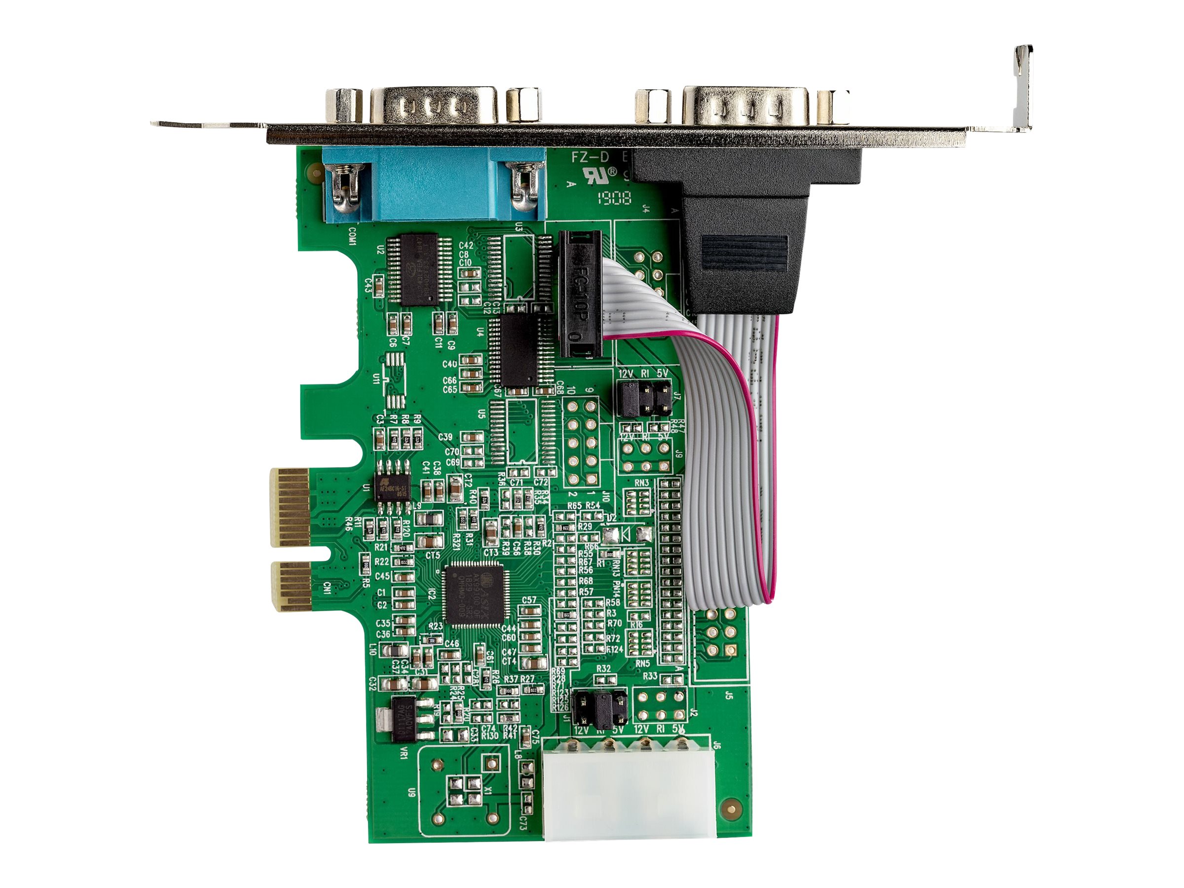 StarTech.com Startech 2 Port Serielle PCI Express RS232 Adapter Karte - Serielle PCIe RS232 Kontroller Karte - PCIe zu Dual Serielle DB9 - 16950 UART - Erweiterungskarte - Windows & Linux (PEX2S953)Se