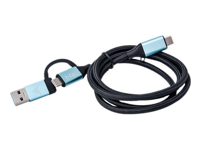 i-tec USB-Kabel - USB, USB-C (M) zu USB-C (M)USB 3.1 Gen 2 - 1 m - 4K Unterstützung - unterstützt Stromversorgung