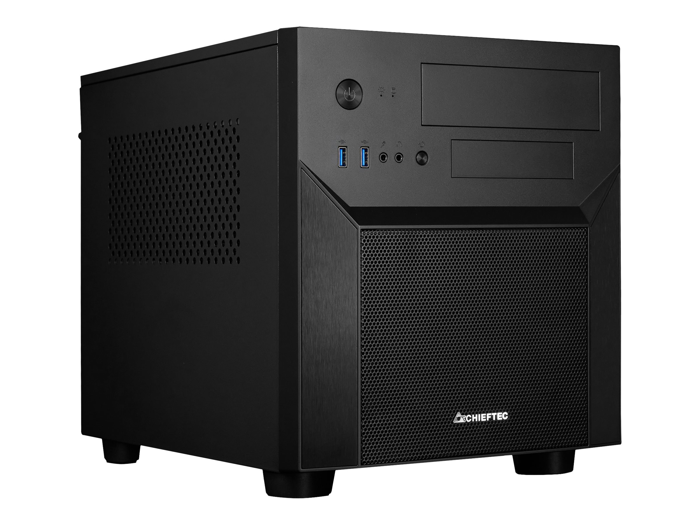 Chieftec Mesh Series CI-02B-OP - Cube - micro ATX (ATX)Schwarz - USB/Audio