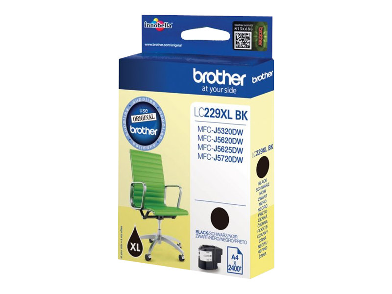 Brother LC229XLBK - Schwarz - original - Tintenpatronefür Brother MFC-J5320DW - MFC-J5625DW