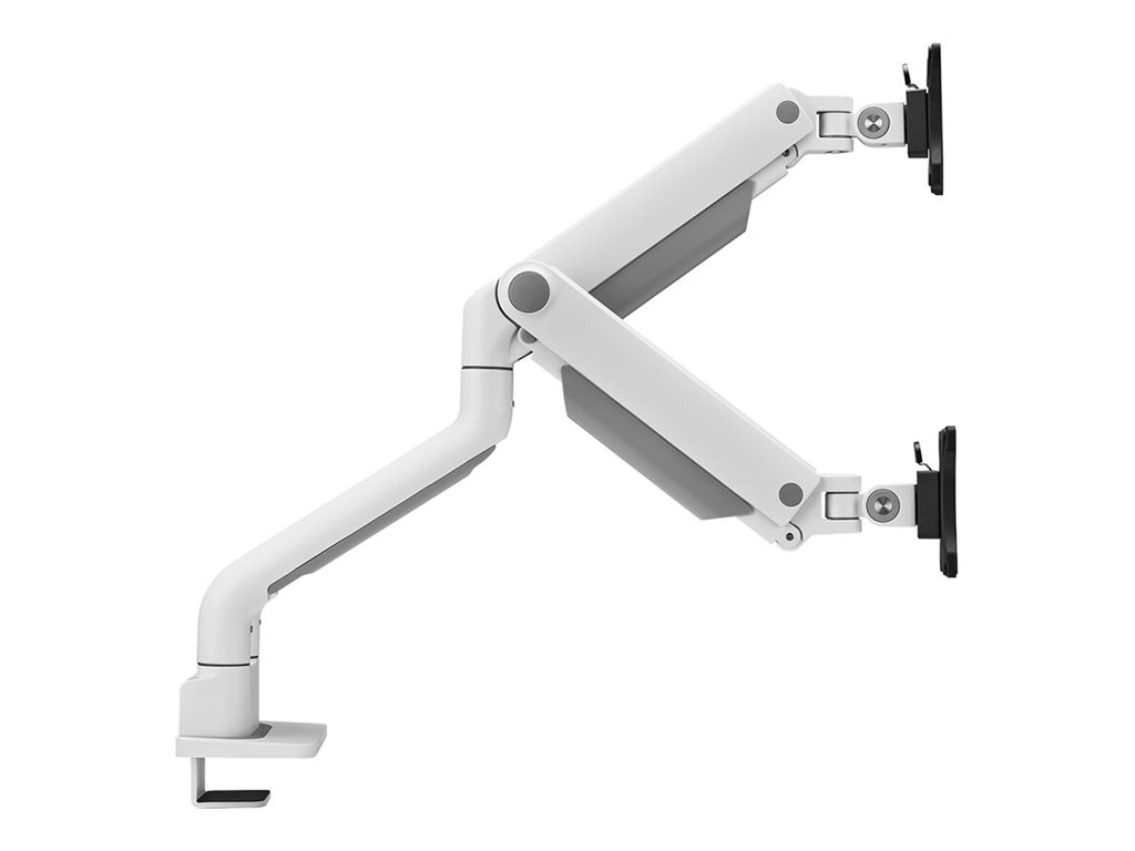 Neomounts DS70S-950WH2 NEXT One - Befestigungskit (Monitorarm, Klemmmontagesockel, Tischplattenbohrung)Voll beweglich - für 2 LCD-Displays - Aluminium - weiß - Bildschirmgröße: 43.18-88.9 cm (17"-35")
