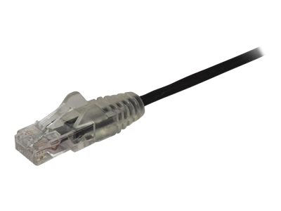 StarTech.com 1m Slim LSZH CAT6 Ethernet Cable, 10 Gigabit Snagless RJ45 100W PoE Patch Cord, CAT 6 10GbE UTP Network Cable w/Strain Relief, Black, ETL, Low Smoke Zero Halogen - Category 6 - 28AWG (N6P