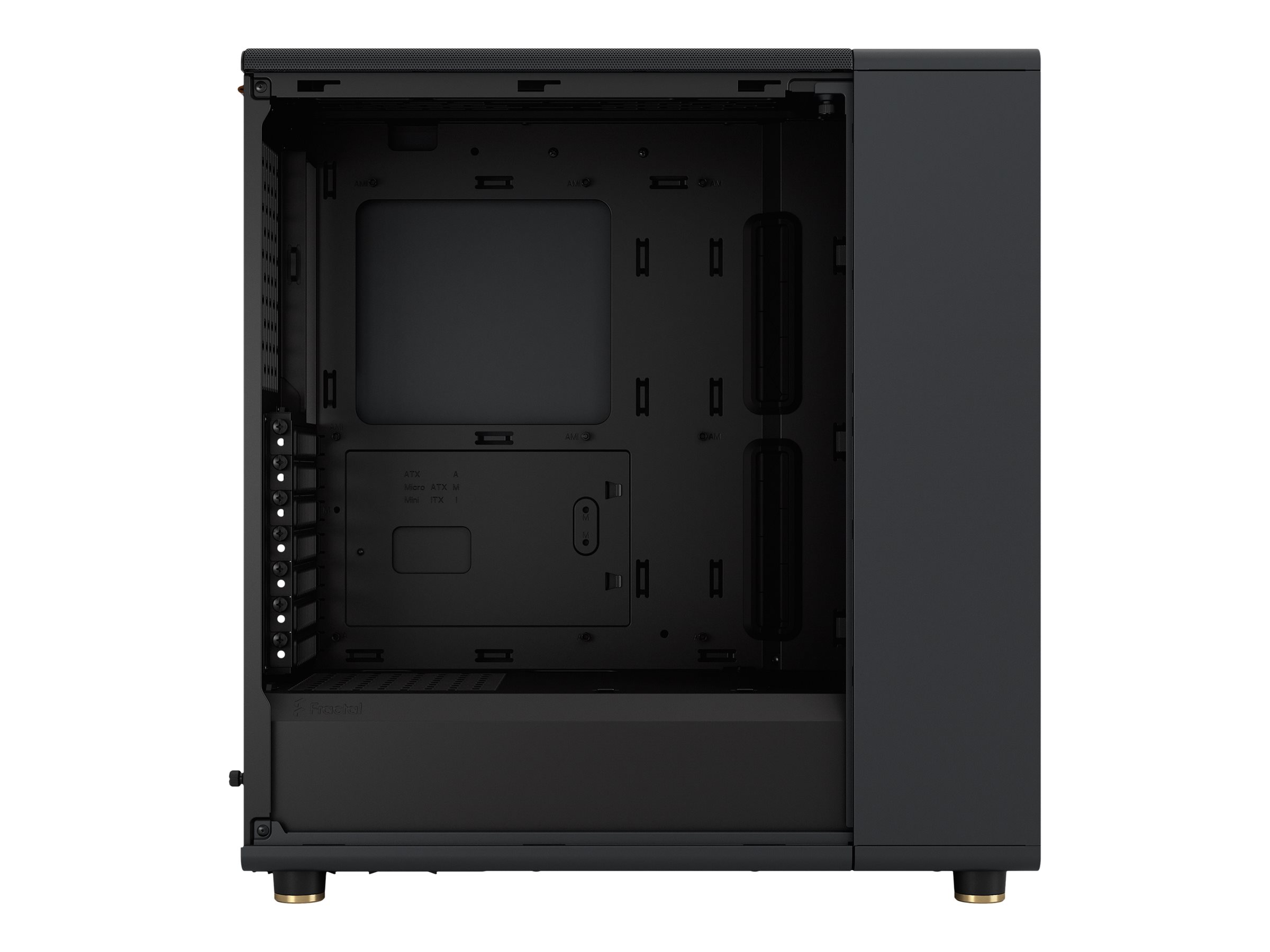 Fractal Design North - Mid tower - ATX - keine Spannungsversorgung (ATX)Charcoal Black - USB/Audio