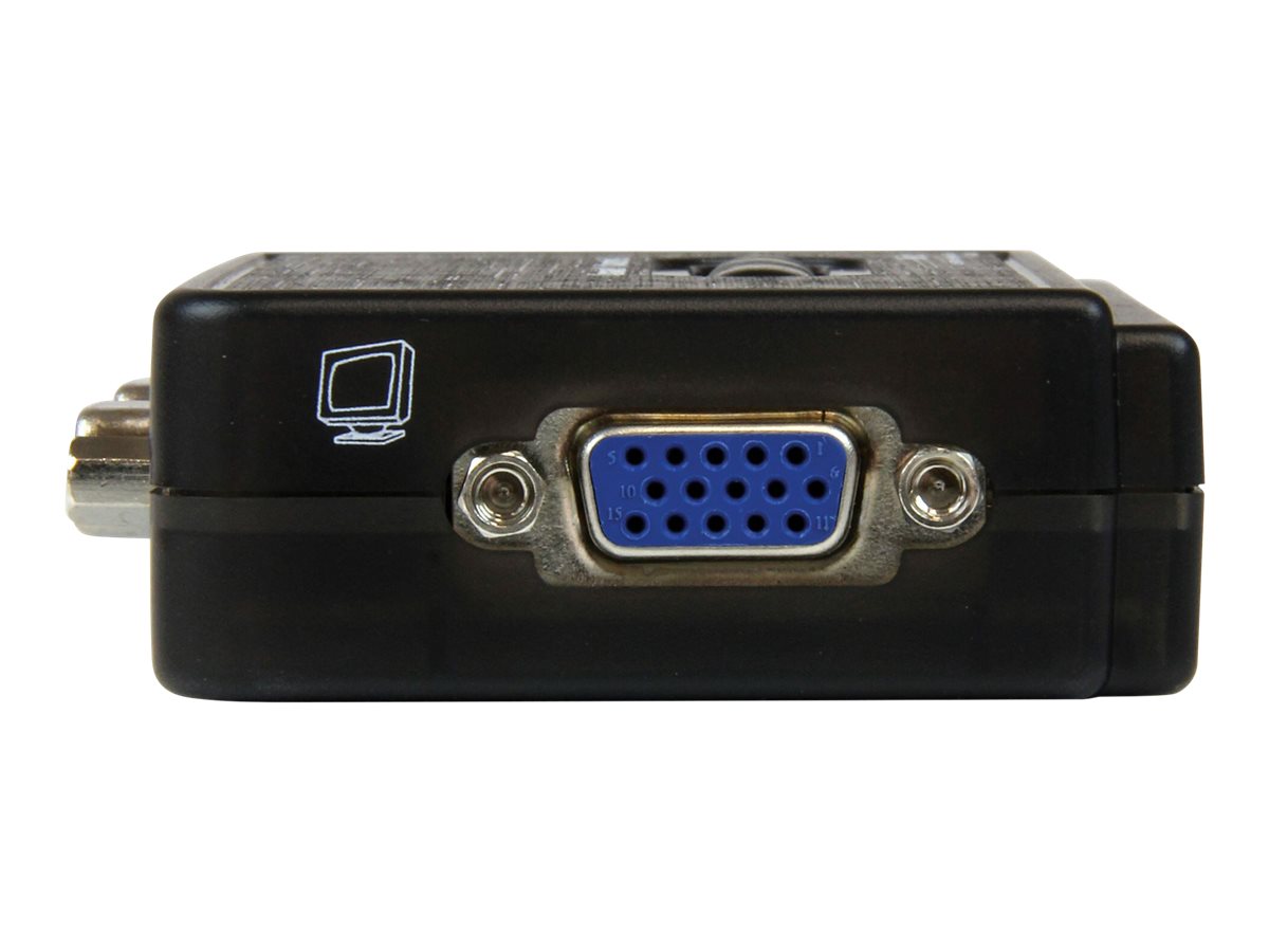 StarTech.com 2 Port USB KVM Switch Kit mit Audio und Kabeln - 2-fach USB VGA Desktop Umschalter inkl. Kabel - KVM-/Audio-Switch - 2 x KVM/Audio - 1 lokaler Benutzer - Desktop