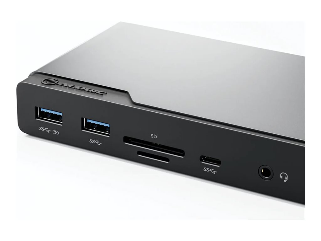 Alogic DV4 - Dockingstation - für Laptop - USB-C/ USB-A - 3 x HDMI - DP - 1GbE