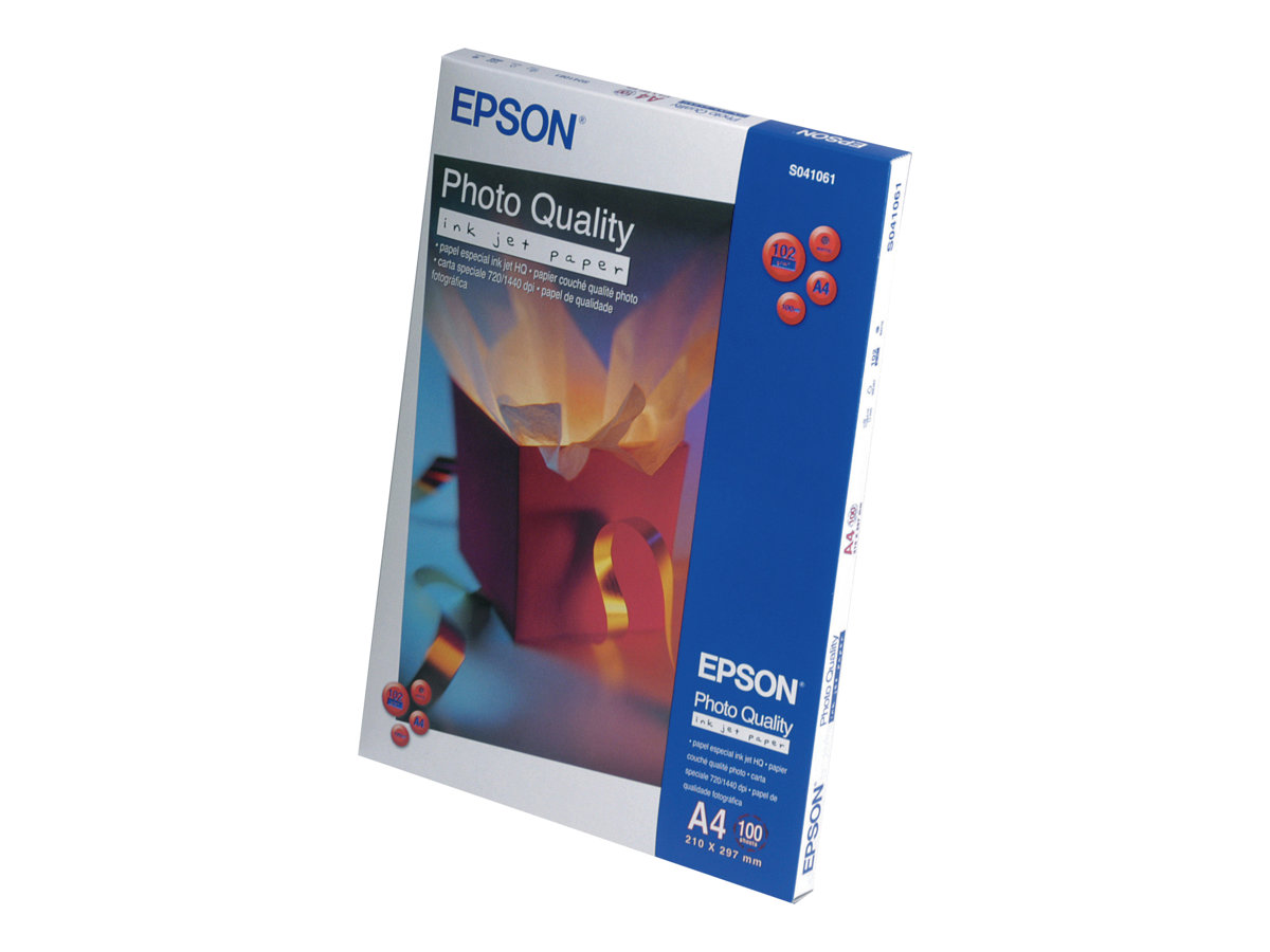 Epson Photo Quality Ink Jet Paper - Matt - beschichtethochweiß - 329 x 483 mm - 105 g/m² - 100 Blatt Papier - für SureColor SC-P700 - P7500 - P900 - P9500 - T2100 - T3100 - T3400 - T3405 - T5100 - T54