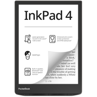 Pocketbook InkPad 4, 19,8 cm (7.8"), E Ink Carta, 1404 x 1872 Pixel, ACSM, AZW, AZW3, CBR, CBZ, CHM, DOC, DOCX, DjVu, EPUB, EPUB DRM, FB2, FB2.ZIP, HTM, HTML, MOBI,..., M4A, M4B, MP3, OGG, BMP, JPEG,