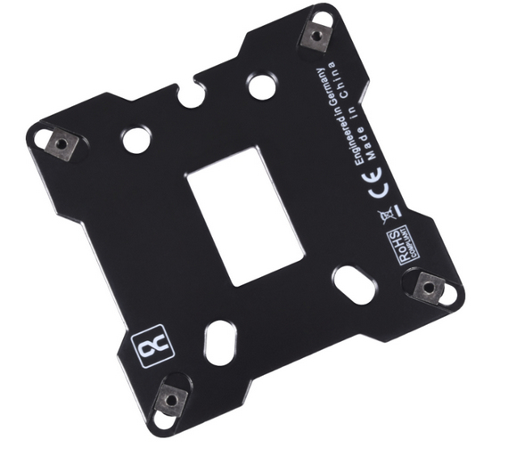 Alphacool 13071, Rückenplatte, Edelstahl, Schwarz, Intel: LGA 1150 / 1151 / 1155 / 1200 / 1700, 90 mm, 3 mmCore Backplate XPX/Eisbaer LGA 115X/1200/1700 Metall